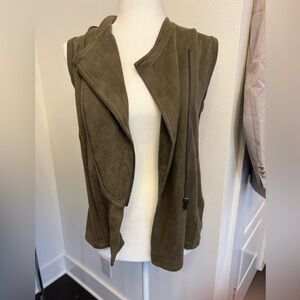 Suede Moto Vest